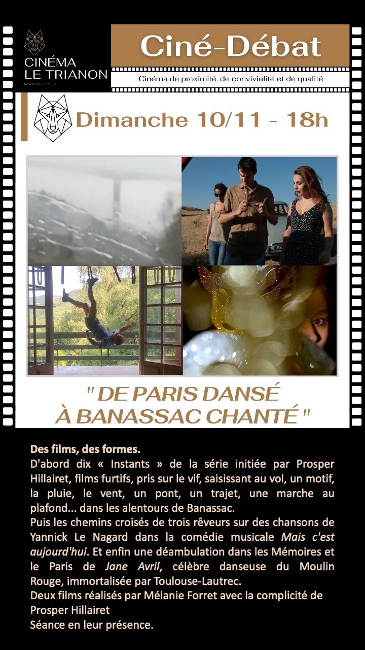affiche « de paris dansé à banassac chanté » à marvejols