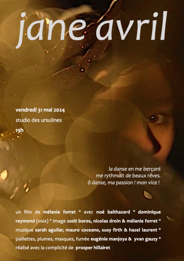 affiche de « jane avril » au studio des ursulines