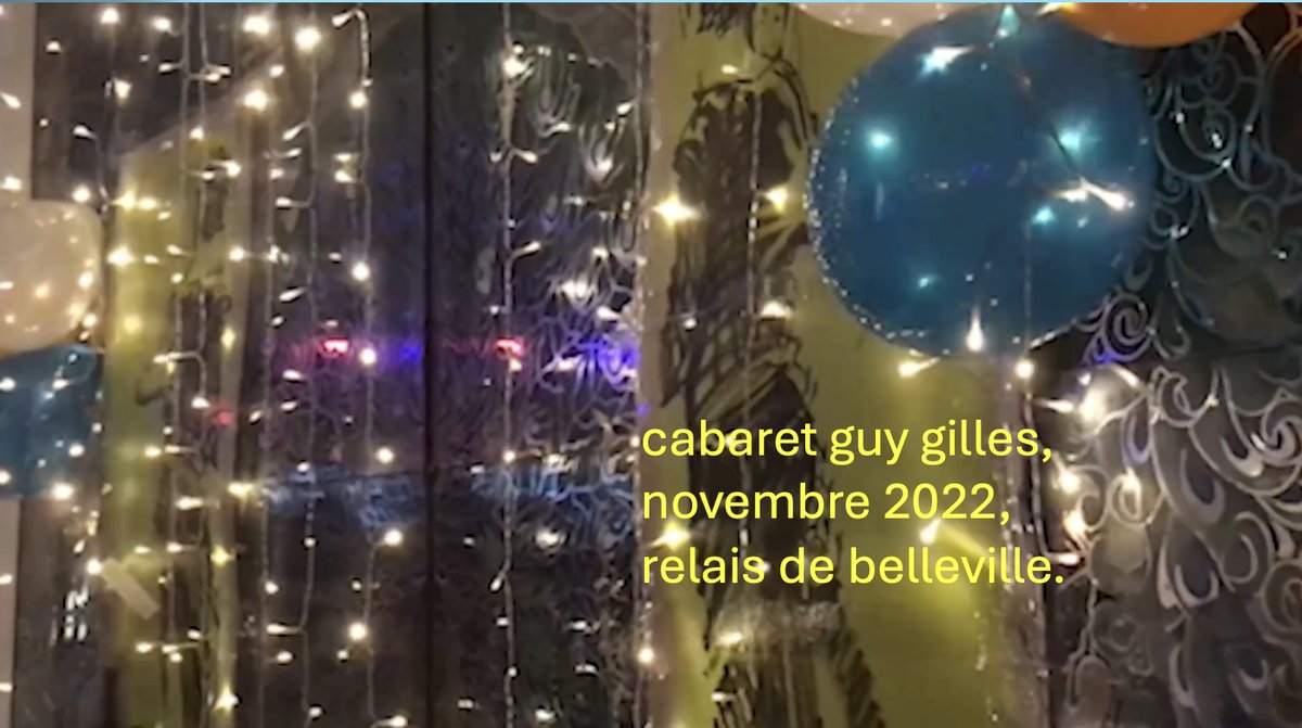 affiche du « cabaret guy gilles »