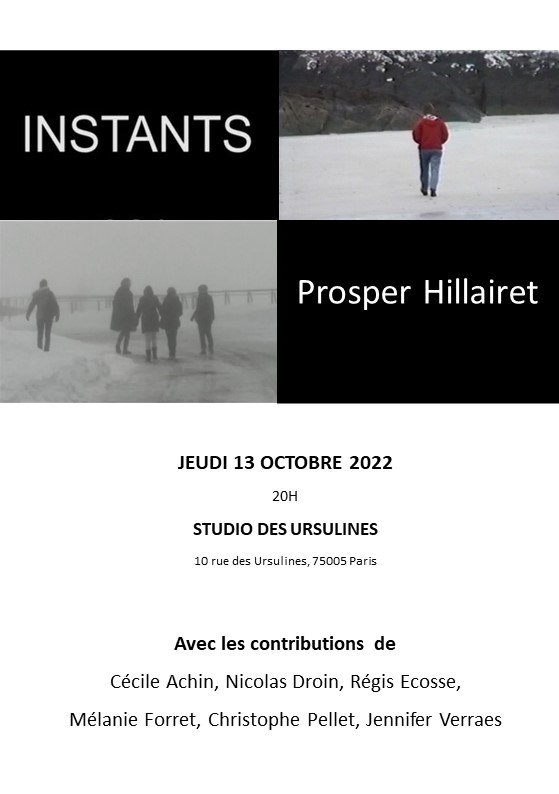 affiche des « instants » au studio des ursulines